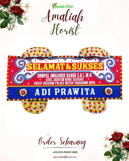 Papan Bunga Ucapan Selamat Sangir Batang Hari